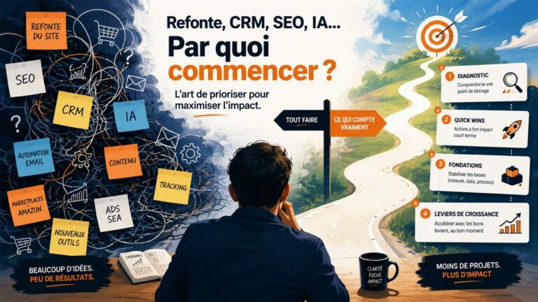 Refonte, CRM, SEO, IA… le vrai défi du e-commerce, c’est de savoir par quoi commencer